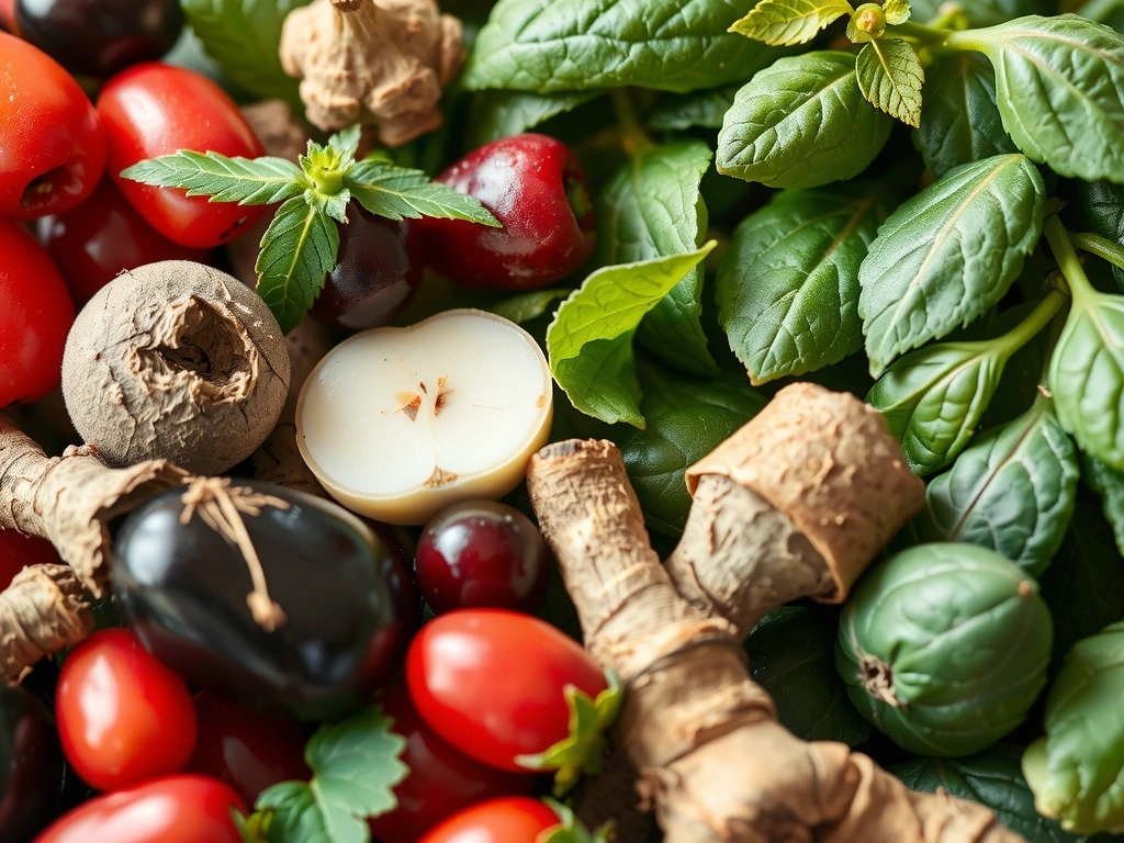 Representación de ingredientes naturales y pureza