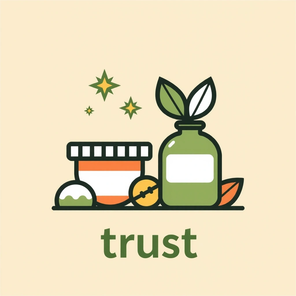 Sello de confianza de productos naturales