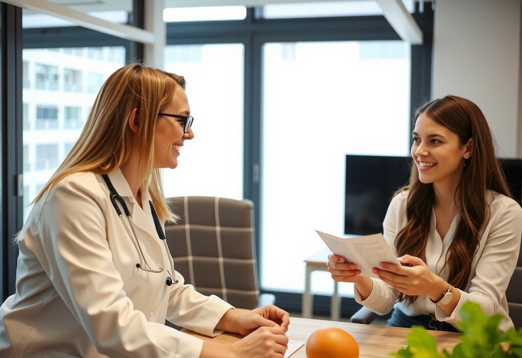 Sesión de consulta nutricional